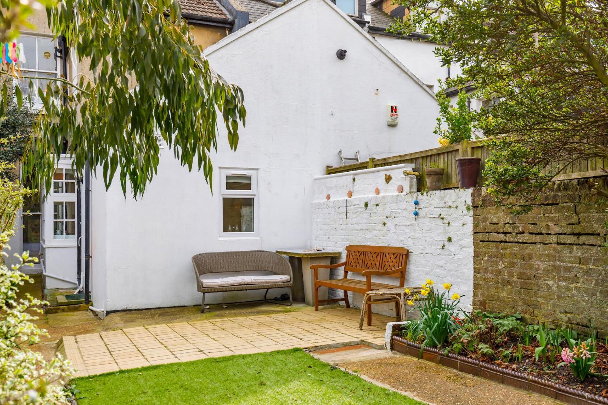 Central Hove Flat W Large Garden Exteriér fotografie